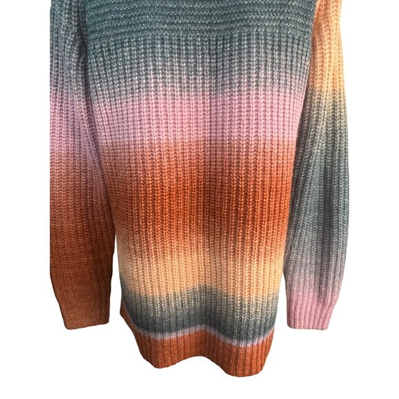 Madewell S Multicolor Gradient Sweater With Button Accents Acrylic Wool - Picture 16 of 16